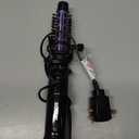 Conair 2-in-1 Hot Air Curling Combo, Includes 1.5-inch Curl Brush and 1-inch Aluminum Bristle Brush (Black / Purple)