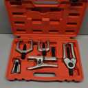 Ball Joint Separator Kit | 5 in 1 Pitman Arm Puller, Tie Rod End Tool Set, Splitter Removal Kit for Front End Service (Red)