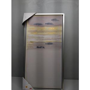 Painting Floater Framed Canvas Art Print Wall Art 19"Wx36"T