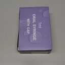 50 Pcs 1ml Syringes with Caps Oral Dispenser Individually Sterile Warpped for Medicine Dropper, Colostrum Collect Feeding Pets, Liquid