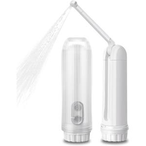 ISENXI Portable Bidet for Travel & Toilet Use - Handheld Bidet with Adjustable Nozzle, Electric Bidet, Reusable & Compact Design - Ideal for Postpartum Care, Baby, Elderly, Camping (White)