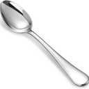 KEAWELL Premium Verona 4-Piece 7.6 inch Spoon Set 18/10 Stainless Steel, Heavy-Duty Mirror-Finished Flatware for Daily Meals, Hosting and Special Occasions (4, Dinner Spoons)