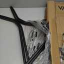 VASAGLE Bar Table, Round Cocktail High Top Pub Bistro Table for Events Party, Kitchen Dining, Home Bar, 23.6 x 23.6 x 41.3 Inches, Sturdy Metal Frame, Modern Style, Easy to Assemble, Black (Ink Black + Matte Black)