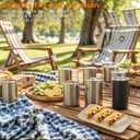 stuuikf 2-Pack Rectangular Silicone Tortilla Holder - 4-Slot Taco/Wrap Stand with Non-Slip Base (Cream & Mint), Kitchen Essential for Meal Prep, Parties & Food Trucks, Dishwasher Safe