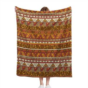 Aztec Pattern Throw Blanket, Super Soft and Warm Comfortable for Bedroom Home Decor, 50x60 Inches