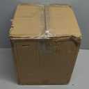 Modern Round Silver Small Trash Can Wastebasket, Garbage Container Bin for Bathrooms, Powder Rooms, Kitchens, Home Offices - Durable Ceramics - Round