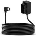 Dash Cam Hardwire KitOBD Power Cable for Dash Camera USB Type C Adapter Hardwire Charger Cable for Dashcam with Low Voltage Protection(11.6V Auto-cutoff ) 24h Parking Mode for Dashcam,GPS ,Radar