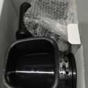 SUSTEAS Rotary Cheese Grater with Handle,Vegetable Slicer with 6 Interchangeable Blades, Reinforced Suction,Easy to Clean,Kitchen Shredder for Crushed Ice,Fruits and Nuts with Blade Storage Case,Black