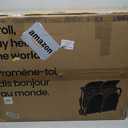 Mompush Lithe Double Stroller, Lightweight Side by Side, Infant & Toddler | 25 lbs design, 30-inch width fits doorways, one-step fold, independent recline, UPF50+ canopy, all-wheel suspension, Black