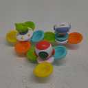 Nuby Suction Spinner Toys with Spinning Poppers  3 Pack Baby Fidget Toys for High Chair & Bath, Space Theme, 12m+