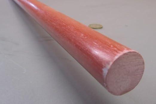 GPO3 Fiberglass Round Rod 1.00" (1") Diameter x 6 Ft Length Red 1 pc