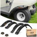 10L0L Golf Cart Front Rear Fender Flares for Club Car DS 1993-up Gas & Electric, with Stainless Steel Screws, Set of 4(Not Fit Modified Models)