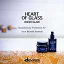 Davines Heart of Glass Sheer Glaze, Brightening Thermal Leave-In Fluid for Blonde Hair - Hydrates, Protects from UV/Heat & Adds Shine with Fortifying Botanical Shield, 5.07 Fl Oz