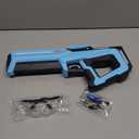 Electric Auto-Suction Water Gun - 32FT Long Range Spray, IP7 Waterproof Rating, Rechargeable Battery, Compatible with Standard Soda Bottles for Outdoor Activities & Pool Games (Blue)