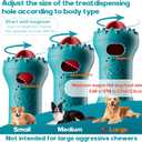 knitly Interactive Dog Toys, Adjustable Treat Dispensing Toy to Keep Them Busy, Dog Enrichment for Brain Stimulation & Cognitive for Puppy Puzzle to Reduce Boredom-Ideal Gift for All Dogs (Rigid Nylon)