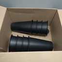 8 inch Bed Risers Adjustable Furniture Risers - Heavy Duty Non-Slip Lift Supports for Beds/Couches/Sofas, Durable Square Design with Creates Storage Space (4 Pack Black, 8 inch Round)