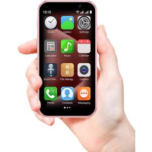 IBOZOU Mini Smartphone 3G Unlocked 3.0 Inch Dual Sim Face ID Best Gift for Kids World's Smallest Phone Premium Child Small Student Pocket Cellphone, 2+16GB (Pink)