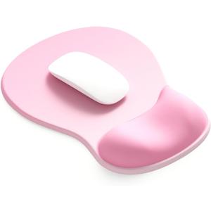 ErgoComfort Gel Wrist Rest Mouse Pad-Ergonomic Office Mousepad with Wrist Support-Non-Slip, Design Desk Accessories Mat for Home&Game Decor (06Blush Gradient)