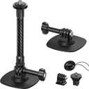 Flexible Adhesive Mount Compatible for Insta360 Helmet Mount X5 X4 X3 Ace Pro for Go Pro Hero Action Camera Base Kit for DJI Osmo Action Sports Camera Accessories Camera Mounts and Supports