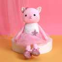 Plush Ballerina Dolls Kitten Cat Stuffed Animals Toys Ballet Dance Recital Gifts for Girls 15.5 Inches (Pink)