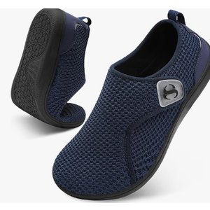 Womens Walking Shoes Comfortable Wide Diabetic Shoes Adjustable Zero Drop Edema Shoe Breathable Neuropathy Nursing Shoes Casual Wide Width Sneakers 37