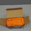 MIULEE Solid Color Sheer Curtains 84 Inches Long 2 Panels Set - Fall Elegant Lightweight Grommet Light Filtering Window Voile Panels/Drapes/Treatment for Bedroom Living Room W42 x L84 Inch, Orange