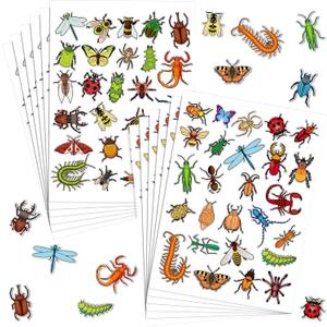 Jetec 1040 Pcs Insect Bug Stickers for Kids Spring Cute Bug Stickers for Scrapbook Butterfly Bee Scrapbook for Boys Girls Water Bottle Laptop Book