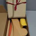 CHEERHOME PETS Sisal Cat Scratcher Bed for Indoor Cats Hammock for Scratching Pad Cat Chair Nartural Sisal Scratch Post for Large Cats Scratcher Lounge, Wooden Cat Furniture(Large) (Standard)