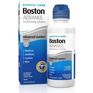 Boston ADVANCE Contact Lens Conditioning Solution for Rigid Gas Permeable (RGP) Lens, Step 2, Conditions and Wets for Comfort, 3.5 Fl Oz (Pack of 2)