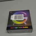 2025 New Mini LED Table Lamp, Wireless Charging Atmosphere Lamp, Bluetooth Speaker, Dimmable Night Light, Bedside Lamp, Alarm Clock for Christmas Gifts (Black)