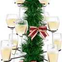 Christmas Cocktail Tree Stand, Champagne Tower Stand, 3 Tier 12 Holders For Display Champagne, Cocktails, Martini, Margarita Cups at Christmas, Weddings, Bridal Shower, Parties & Celebrations Events