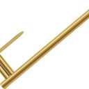 Paper Towel Holder for Kitchen, New Upgrade Double Rod Bearing Self-Adhesive or Drilling Wall Mounted Paper Towels Rolls Holder Under Cabinet,Gold