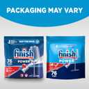 Finish Power Dishwasher Pods, No Pre-Rinse Dishwasher Detergent Soap For Deep Clean & Shine with Degreasing Power, 76 Count