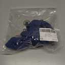 WDIRARA Women's Ruched Halter Crop Tops V Neck Tie Back Sleeveless Slim Fit Cami Tops, Blue, Size: XS