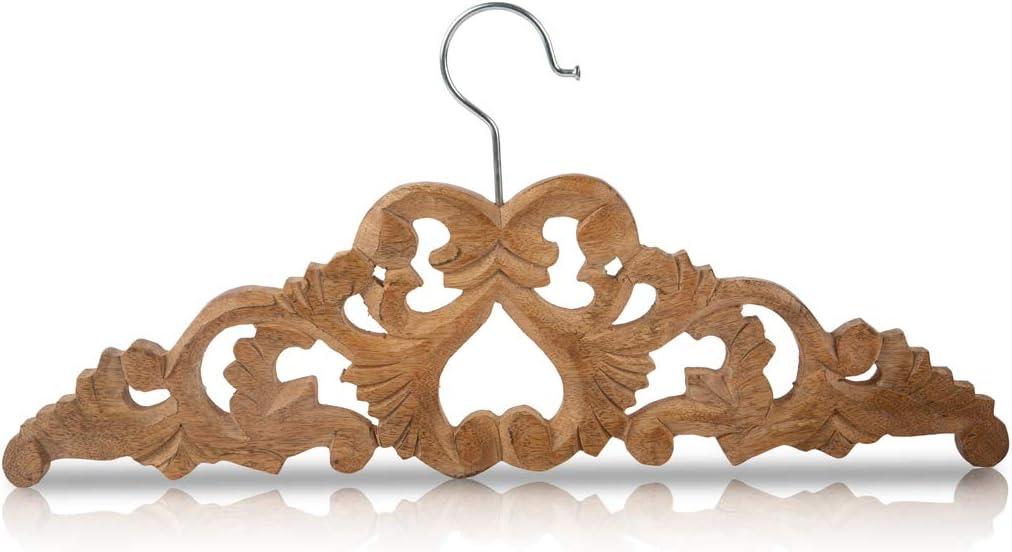 Handmade Vintage Wooden Wedding Suit Jacket Tuxedo Shirt Coat Clothes Hanger for Groom & Bridal Wedding Dress Non Slip Smooth Finish Swivel Hook Bridal Shower Party Favor Gift Ideas