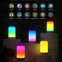 OIYN RGBICWW Smart Table Lamps, Touch Bedside Small Table Lamp, LED Desk Lamp with 30+ Scenes & 16M Colors, App & Touch Control, Color Changing Lamp for Bedroom Living Room Dimmable Night Light, Black