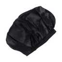 Large Round Sleep Cap Elastic Bathing Hat for Women Hat One Size Fits Black