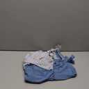 Eomenie Women's One Piece Swimsuits Tummy Control Ruched Push Up Bathing Suit Tie Back Slimming Swimwear (Large, White and Blue Stripe)