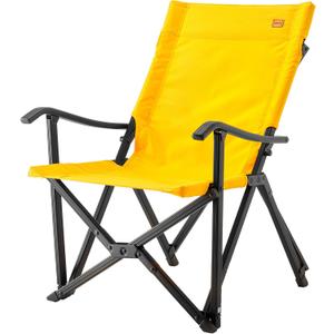 IKURAM Outdoor Camping Chair Portable Folding Chair Lightweight Compact Design for Beach, Lawn & Sports Outdoor Gear 250 LBS Capacity Yellow