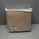 MIYE Pleated Waffle Weave Bed Skirt, Tailored Dust Ruffle 12 Inch Drop Easy Fit, Machine Washable,No Split Corners (Beige, Twin - 12" Drop)