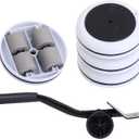 Heavy Duty Furniture Lifter 4 Appliance Roller 440 LBS Load Capacity Wheels + Adjustable Lifting Tool Lever Suitable Easy Safe Moving Sofas Couch Washer Dryer Refrigerator Bed (Slider)