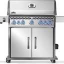 Napoleon Rogue PRO-S 625 Natural Gas Grill with Infrared Side and Rear Burners, Stainless Steel, Durable 7-Burner Outdoor BBQ