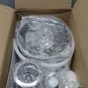 GANIZA Food Processors, Electric Food Chopper with Meat Grinder & Vegetable Chopper - 2 Bowls (8 Cup+8 Cup) with Powerful 450W Copper Motor - Includes 2 Sets of Bi-Level Blades (Grey) (Gray)