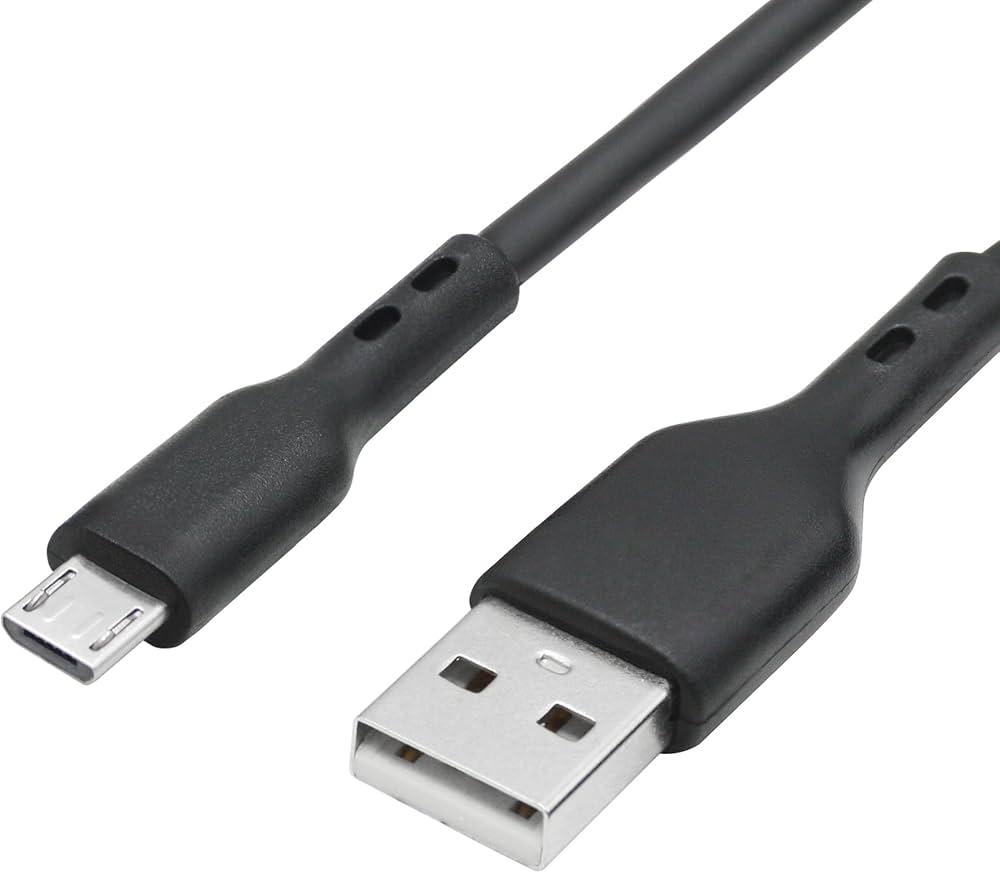Micro USB Cable 4FT, USB 2.0 A Male to Micro Male Charging and Data Transfer Cord for Smart Phone, Tablet and Other Devices With Micro Port, Pack of 2