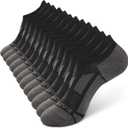 BAMBOO COOL Men's No-Show Socks Low Cut Breathable Moisture-Wicking Socks Non Slip Running Workout casual, 6 Packs (Large)
