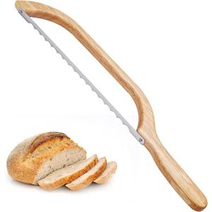 2 x Zerymhan Sourdough Bread Knife Slicer, Bread Bow Knife for Homemade Bread Sourdough,16" Sourdough Bread Cutter,Fiddle Bow Design Easy to Cutting,Bread Saw for Homemade Bread