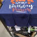 Graphic T-Shirt – Purple Base with Orange & White Graphic Print, M