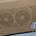 shinic Window Fan with Reversible Airflow Quiet, Twin 9" Blades, Full Remote Control, 3 Functions-3 Speeds, Bathroom Kitchen Window Exhaust Fan, Width Adjustable (From 23.8" to 37") ETL Certified, Window Fan With Foam Seal Strip