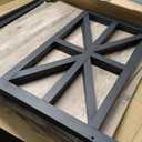 GreenForest Modern Living Room Coffee Table with 2 Tier Storage, Small Square Wood and Metal Farmhouse Center Table with Seamless One-Piece Tabletop, 27.55 Inch, Grey Wash