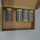 Amazon Basics Rechargeable C Cell Batteries, 4-Pack, NiMH, 5000 mAh, Recharge up to 1000x Times, Pre-Charged